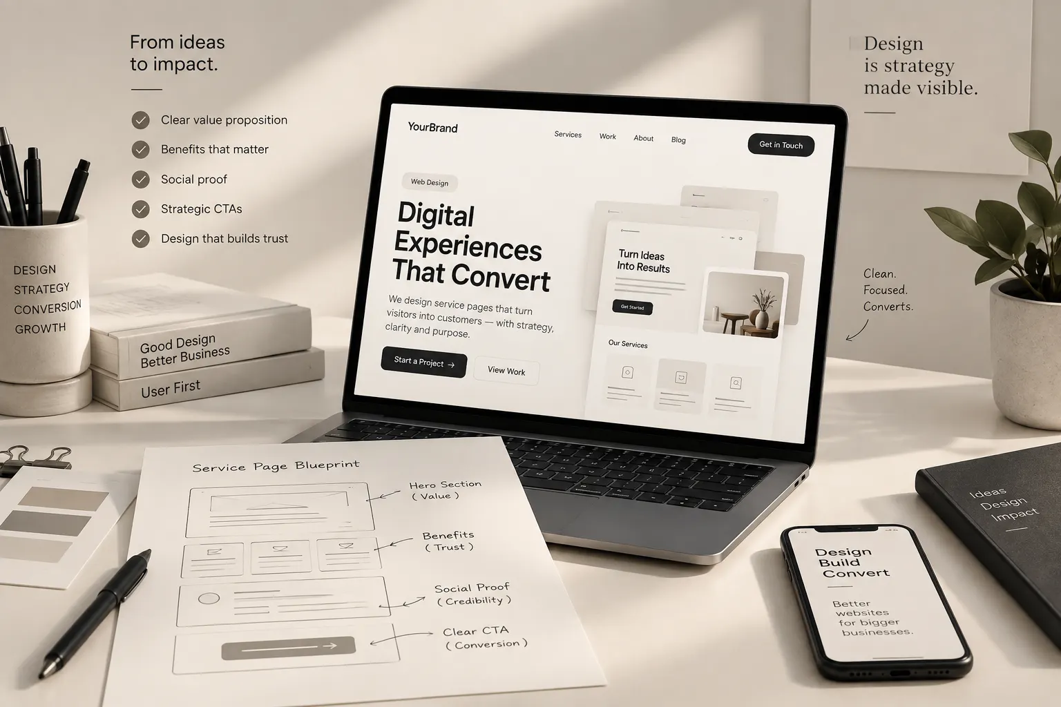 Designing service pages that actually convert
