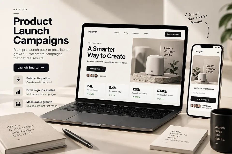 Product launch campaign, Halcyon